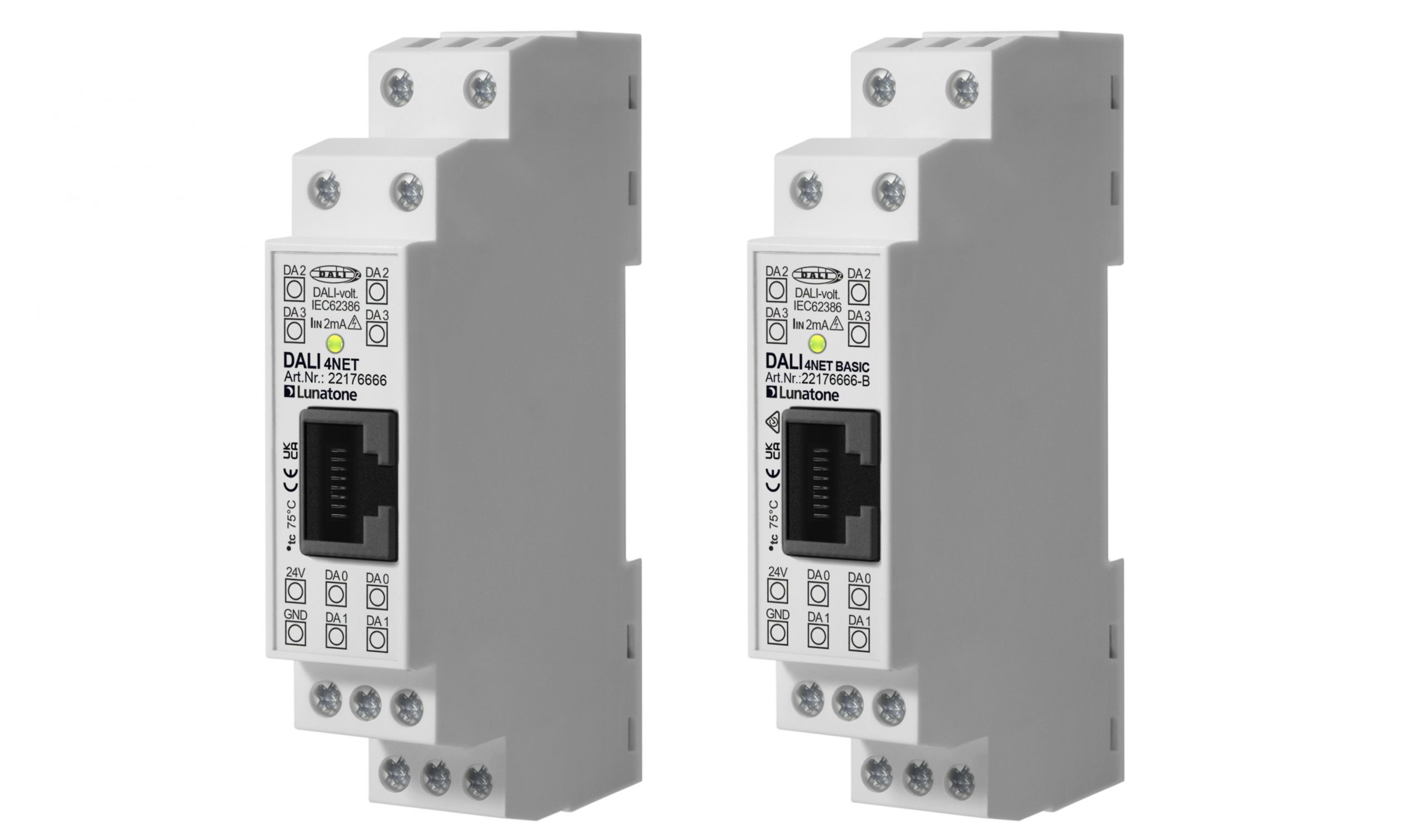 Lunatone DALI 4Net · 22176666 官方产品系列参考图